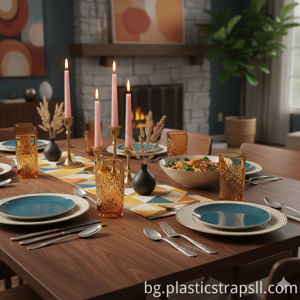 Medieval/retro aesthetic dinner party supplies